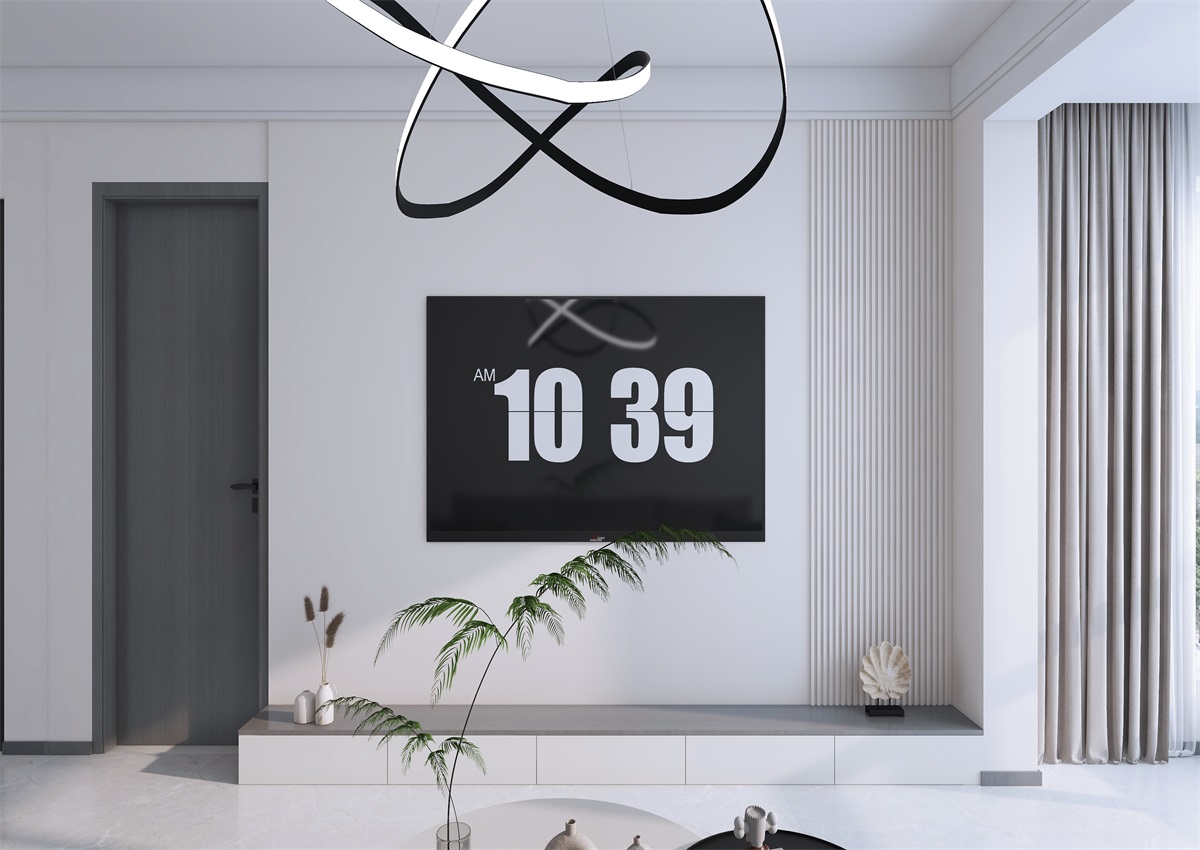 攬秀苑110㎡ | 小戶型裝修模板來了！現(xiàn)代簡約風(fēng)+黑白灰百看不膩