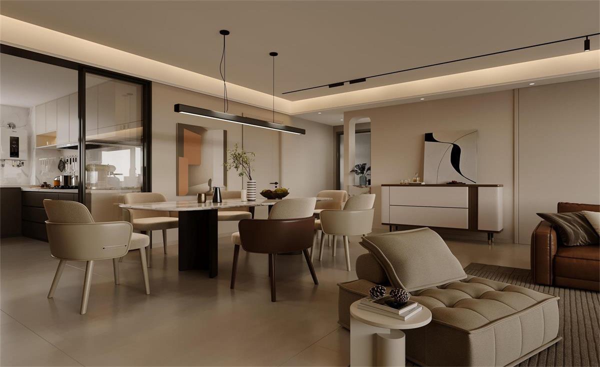 中海華樾 | 現(xiàn)在裝修都內(nèi)卷成這樣了？！從玄關(guān)就開始美哭的143㎡現(xiàn)代風(fēng)